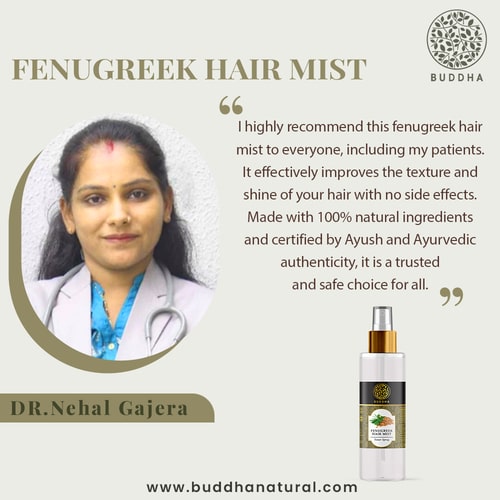 Buddha Natural Fenugreek Hair Vitalizer Spray - Dr.  Nehal Gajera