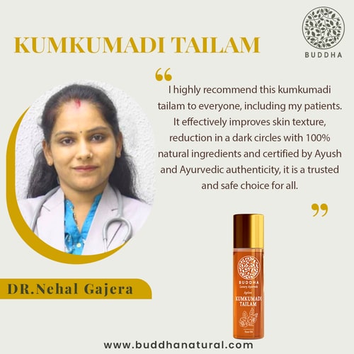 Buddha Natural Kumkumadi Face Oil  - recommended by Dr. Nehal Gajera