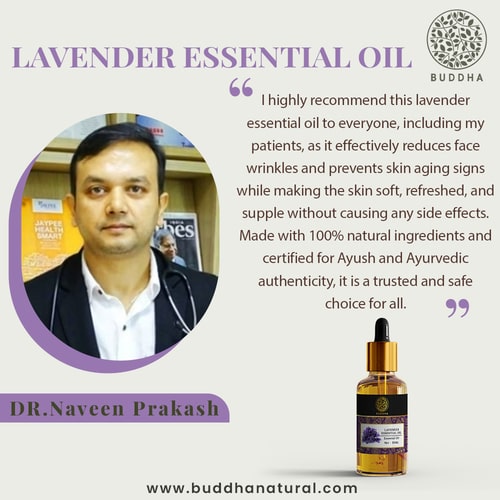 Buddha Natural Lavender Pure Essential Oil - recommended by Dr. Naveen Prakash