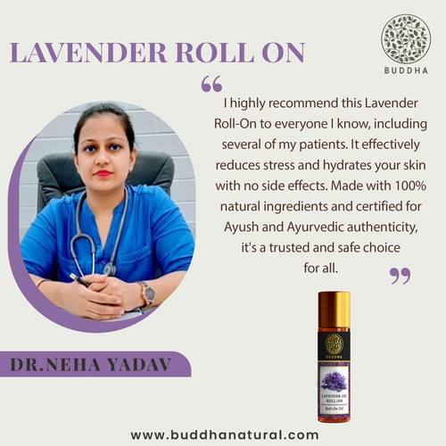 Buddha Natural Lavender Therapeutic Roll-On - recommended by Dr. Neha Yadav