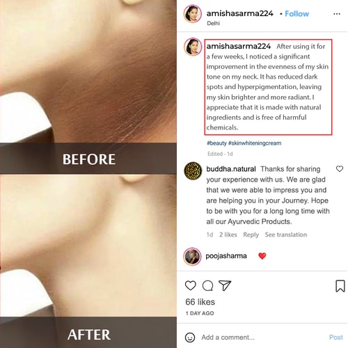 Buddha Natural Neck Whitening Cream - customer reviews