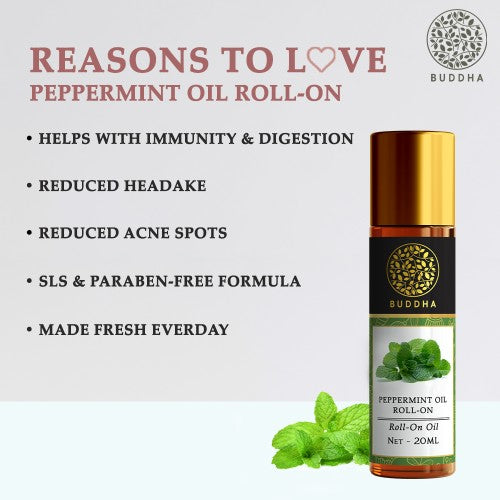 Buddha Natural Peppermint Therapeutic Roll