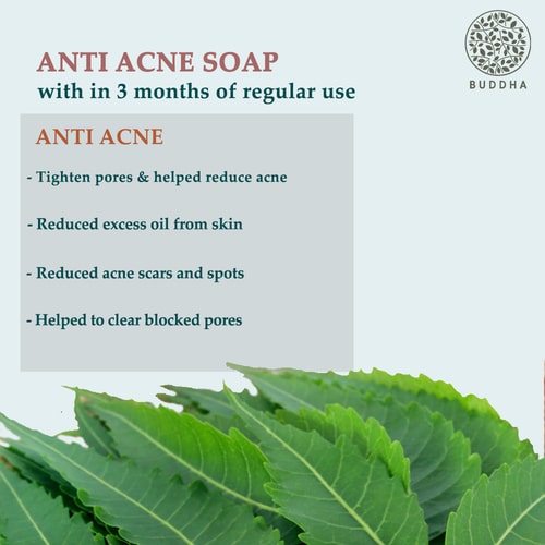 Buddha Natural Anti Acne Soap - 3 months regular use