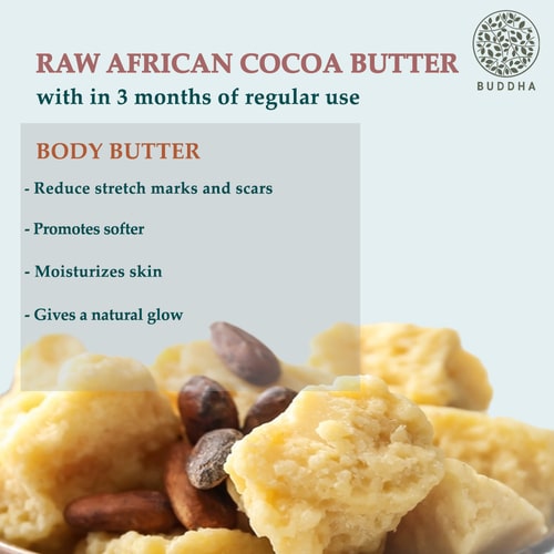 Buddha Natural African Cocoa Butter Unrefined - 3 Months regular use
