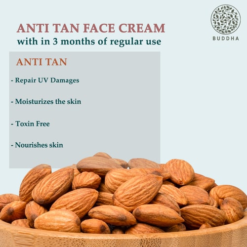 Buddha Natural Anti Tan Face Cream - 3 months regular use