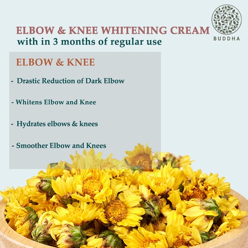 Buddha Natural Elbow and Knee Whitening Cream - 3 months regular use