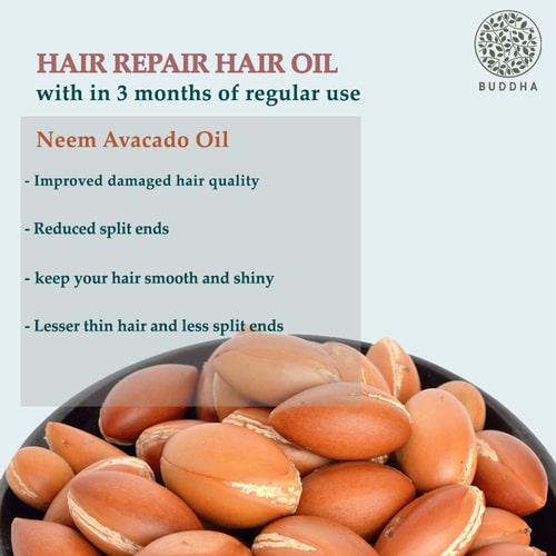 Buddha Natural Hair Repair Oil - 3 Months Regular Use