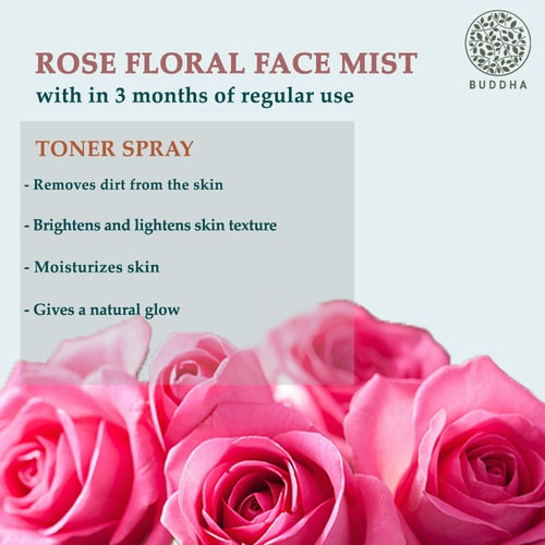 Buddha Natural Rose Facial Toner Bulgarian Mist - 3 Months Regular Use